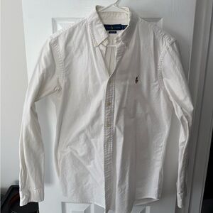 Ralph Lauren Men's Classic White Button Down Shirt